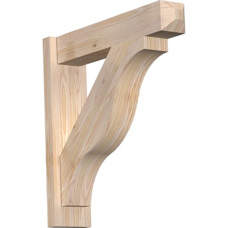 Ekena Millwork Funston Smooth Craftsman Outlooker, Douglas Fir, 5 1/2"W x 24"D x 24"H OUT06X24X24FST04SDF